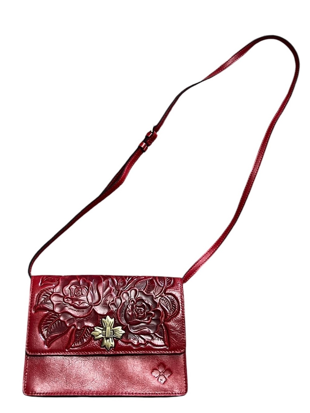 Patricia Nash Mabilia Crossbody in Berry Red